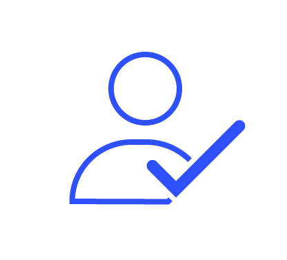 Create an account icon blue