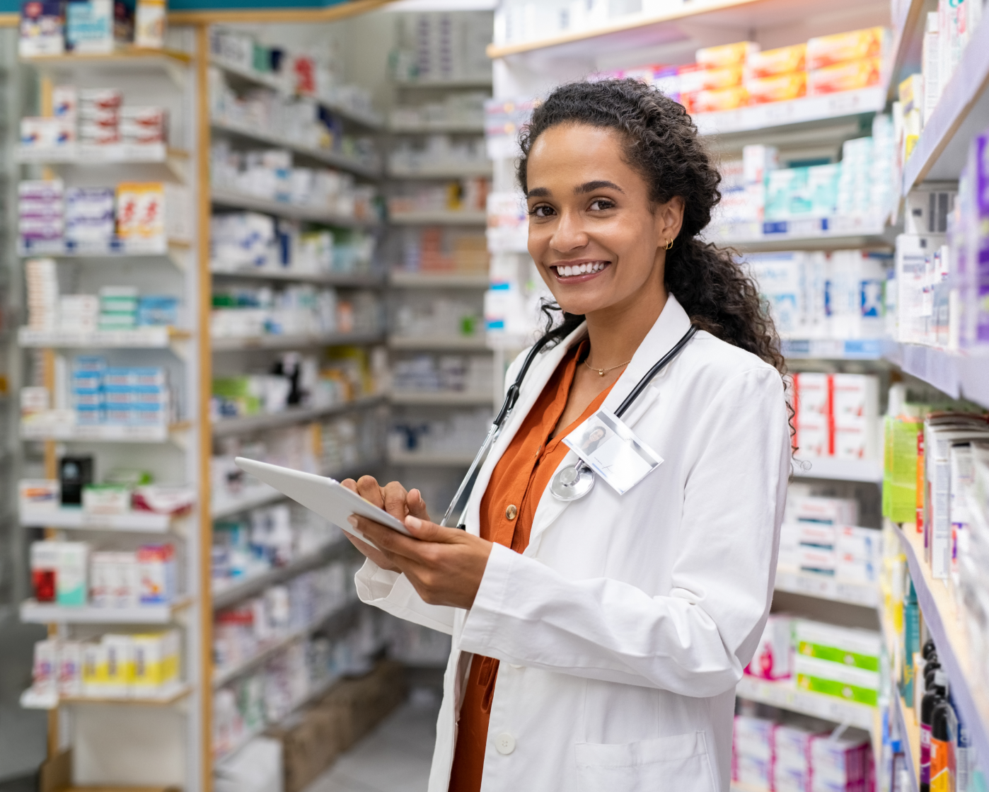 Female Pharmacist at pharmacy